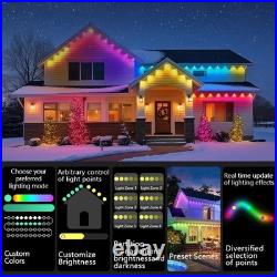 Permanent Christmas Lights Outdoor for House Smart RGBIC Outside Lights Permanent Christmas Lights Outdoor for House Smart RGBIC Outside Lights