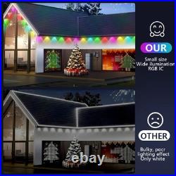 Permanent Christmas Lights Outdoor for House Smart RGBIC Outside Lights Permanent Christmas Lights Outdoor for House Smart RGBIC Outside Lights