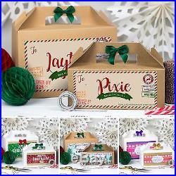 Personalised Christmas Eve Gift Box Xmas Favour Present With Bow