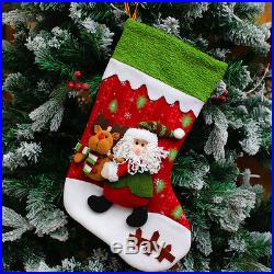 Personalised Deluxe Embroidered Jumbo Xmas Stocking Sack Luxury Santa Christmas