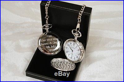 Personalised Pocket Watch Dad/Daddy/Grandad/Gramps/Papa/Bampi/Fathers Day Gift