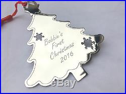 Personalised Tree Decoration- Christmas Tree Shape -Engraved