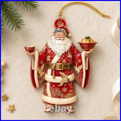 Personalized Acrylic Ornament Custom Name Japanese Santa Christmas Décor Personalized Acrylic Ornament Custom Name Japanese Santa Christmas Décor