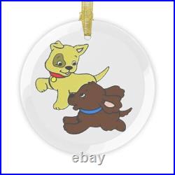 Personalized Dog Ornament, Pet Lover Gift, Custom Holiday Decor, Chase Design