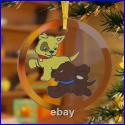Personalized Dog Ornament, Pet Lover Gift, Custom Holiday Decor, Chase Design