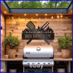 Personalized Metal Grilling Sign Metal Grill Sign Metal BBQ Smoker and Grill