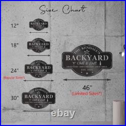 Personalized Metal Grilling Sign Metal Grill Sign Metal BBQ Smoker and Grill