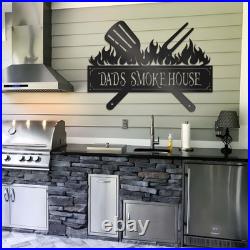 Personalized Metal Grilling Sign Metal Grill Sign Metal BBQ Smoker and Grill