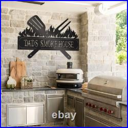 Personalized Metal Grilling Sign Metal Grill Sign Metal BBQ Smoker and Grill