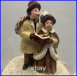 Pfaltzgraff Snow Globe God Rest Ye Merry Gentlemen Musical 6 Tall Rare