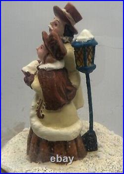Pfaltzgraff Snow Globe God Rest Ye Merry Gentlemen Musical 6 Tall Rare