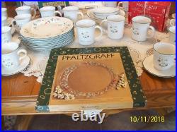 Pfaltzgraff Winterberry Vtg. Stoneware Holiday Christmas Grouping of 93 Pieces