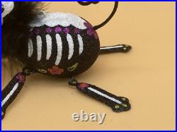 Pier 1 Day Of The Dead Halloween Glitter Skeleton Black Cat Sugar Skull Pumpkin