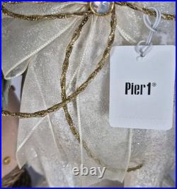 Pier 1 Easter Bunny Handmade Jeweled Centerpiece Rare withtags
