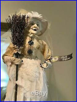 Pier 1 Halloween White Witch Figurine