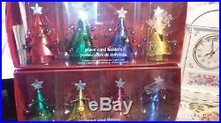 Pier 1 Holiday Christmas Tree Place Card Holders Set Of 8 Ornaments Decorations