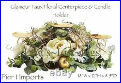 Pier 1 Imports Easter Egg & Florals Urn Topper Topiary 14H x 10W x 9.50D NIB