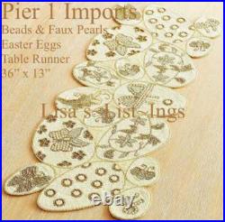 Pier 1 Imports Easter Egg & Florals Urn Topper Topiary 14H x 10W x 9.50D NIB