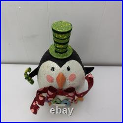 Pier 1 Imports Vintage Glitter Christmas Holiday Penguin Figurine 11 Pier 1 Imports Vintage Glitter Christmas Holiday Penguin Figurine 11