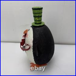 Pier 1 Imports Vintage Glitter Christmas Holiday Penguin Figurine 11 Pier 1 Imports Vintage Glitter Christmas Holiday Penguin Figurine 11