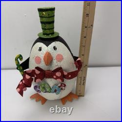 Pier 1 Imports Vintage Glitter Christmas Holiday Penguin Figurine 11 Pier 1 Imports Vintage Glitter Christmas Holiday Penguin Figurine 11