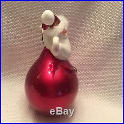 Pier 1 One Unique Santa with Present Christmas Holiday Decor NWT Adorable