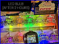 Pifco Vintage 12 Cinderella Carriage Lights. Boxed with mounts, LED conversion
