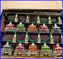 Pifco Vintage 20 Cinderella Christmas Lights. Boxed+mounts, in great condition