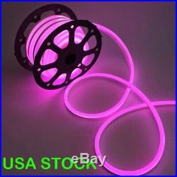 Pink 50′ft LED Neon Rope Light Flex Tube Sign Holiday Wedding Party Room Decor
