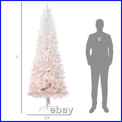 Pink Pencil Artificial Christmas Tree Slim Xmas Holiday Tree Indoor Decoration