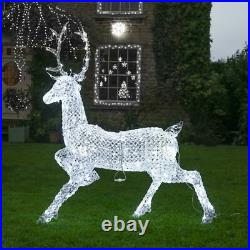Plug In LED Light Up Outdoor Jewelled Stag Snowman Unicorn Christmas Decoration