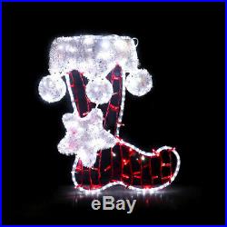 Plug In Outdoor LED Rope Light Christmas Tree Stocking Present Silhouette Motif