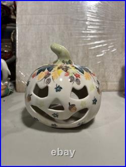 Polish Pottery JACK O LANTERN Halloween Pumpkin Boleslawiec Poland