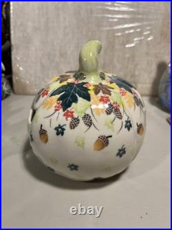 Polish Pottery JACK O LANTERN Halloween Pumpkin Boleslawiec Poland
