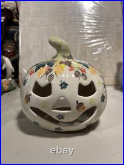 Polish Pottery JACK O LANTERN Halloween Pumpkin Boleslawiec Poland