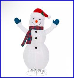 Pop-up Snowman Family Set Of 4, 5 Ft Tall, 600 LED Lights, Christmas Decor
