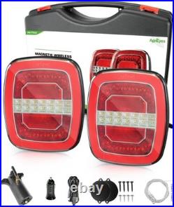 Portable Magnetic LED Tow Lights for Boats & Big Trucks Waterproof Design