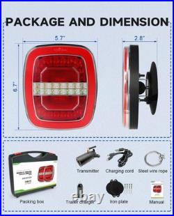 Portable Magnetic LED Tow Lights for Boats & Big Trucks Waterproof Design