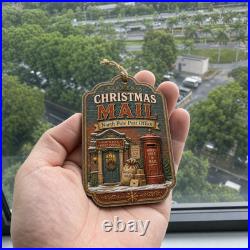 Post Office Wooden Ornament Vintage Christmas Decor Gift for Postal Workers