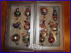 Pottery Barn 12 DAYS OF CHRISTMAS ORNAMENT SET-NEW IN GIFT BOX-HARD TO FIND