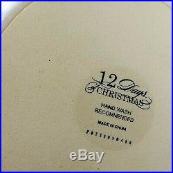 Pottery Barn 12 Days Of Christmas Day 11 Drummer Cake Stand / Plate