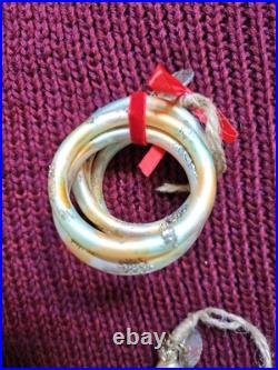 Pottery Barn 12 Days Of Christmas Mercury Ornament Set -NIB