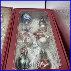 Pottery Barn 12 Days Of Christmas Mercury Ornament Set READ