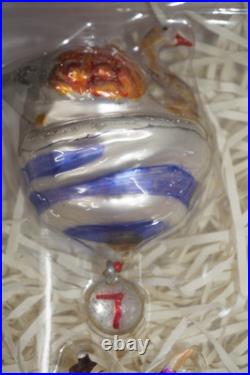 Pottery Barn 12 Days Of Christmas Mercury Ornament Set with Original Box