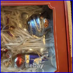 Pottery Barn 12 Days of Christmas Glass Ornaments Complete Set Pottery Barn 12 Days of Christmas Glass Ornaments Complete Set