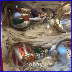 Pottery Barn 12 Days of Christmas Glass Ornaments Complete Set Pottery Barn 12 Days of Christmas Glass Ornaments Complete Set
