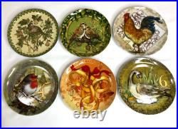 Pottery Barn 12 Days of Christmas Holiday Dessert Plates Complete with Box
