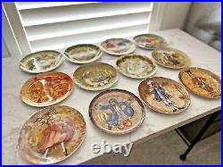 Pottery Barn 12 Days of Christmas Holiday Dessert Plates withbox (Set of 12)