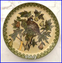 Pottery Barn 12 Days of Christmas Holiday Dessert Plates withbox (Set of 12)