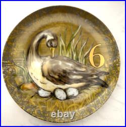 Pottery Barn 12 Days of Christmas Holiday Dessert Plates withbox (Set of 12)